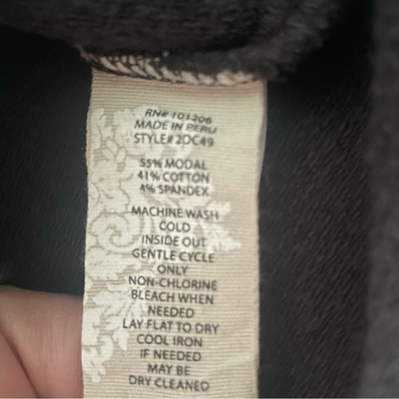 SOFT surroundings grey pocket tunic size medium VGUC - Picture 4 of 6